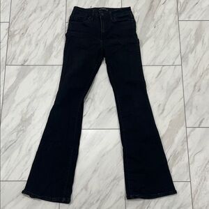 Just Black Women's Flare Jeans in Deep Black